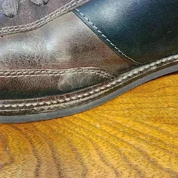 Ecco Mens Brown Leather‎ Fenn Tie Lace-Up Oxfords Size US 13, EU 47 - Picture 4 of 10